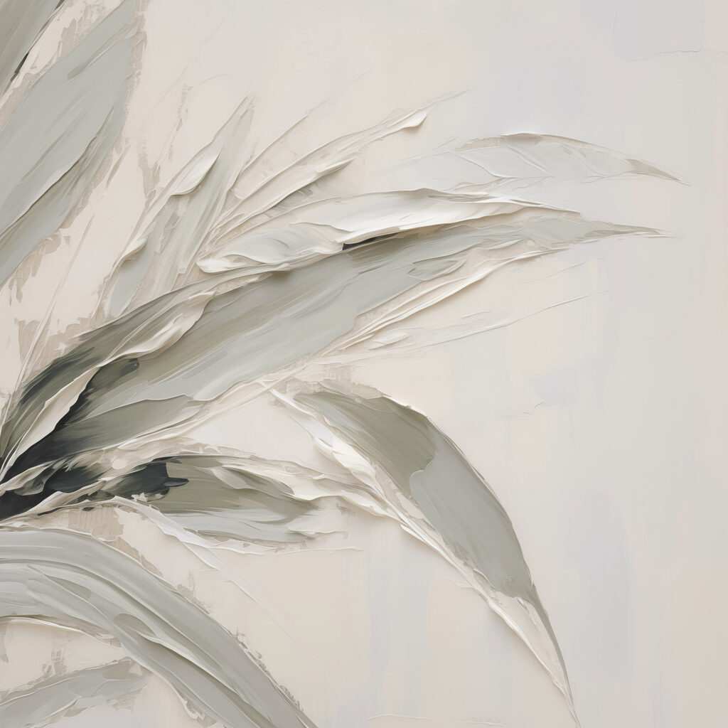 Elegant leaves in soft tones