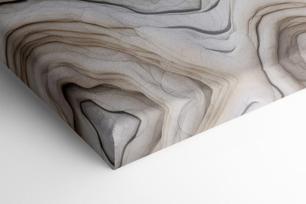 White and grey wavy surface