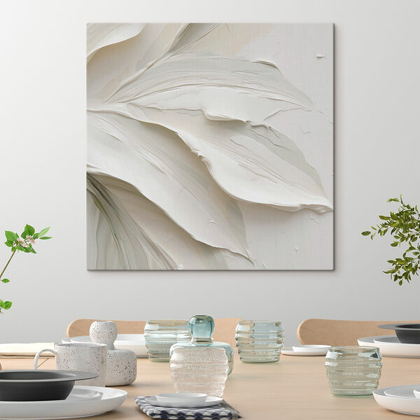 White paint on a wall