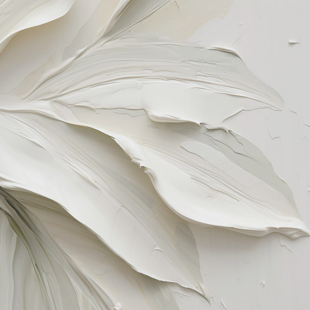 White paint on a wall