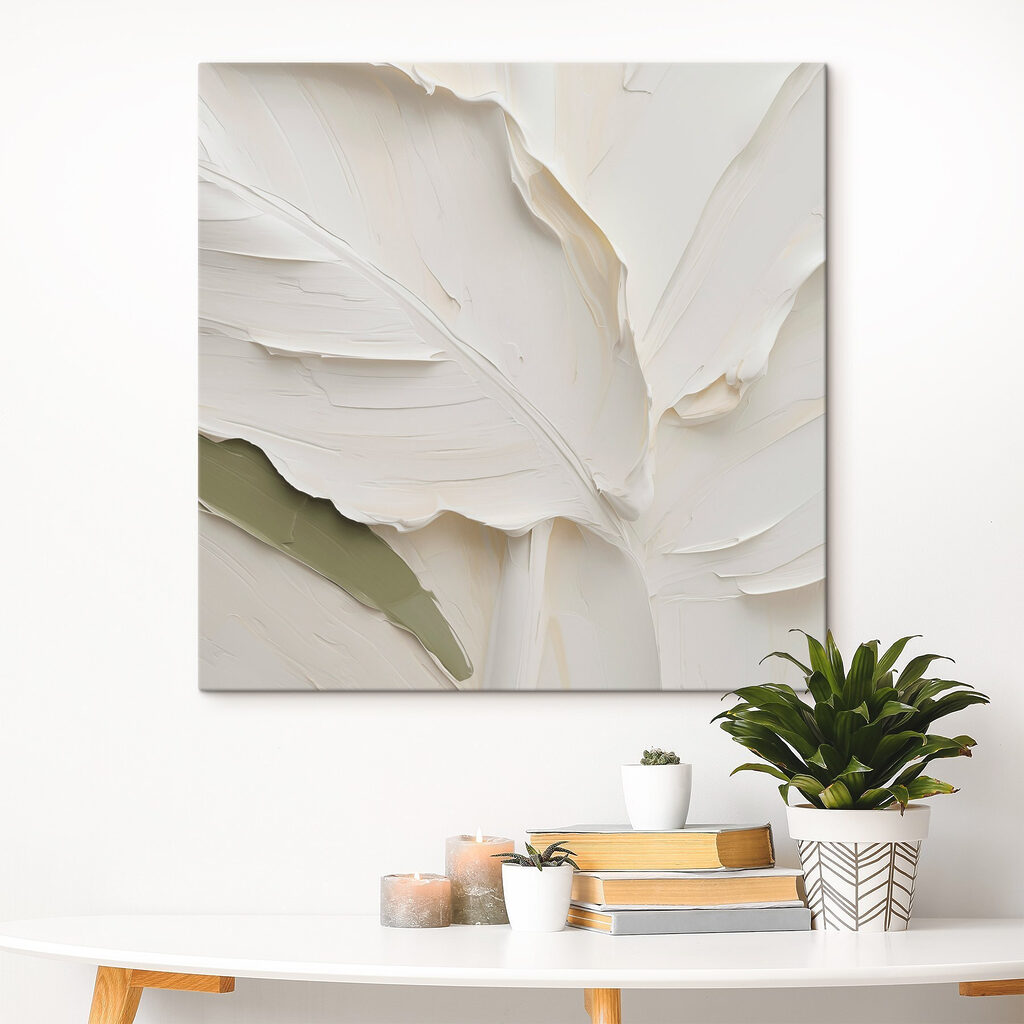 White leaves with a green stripe