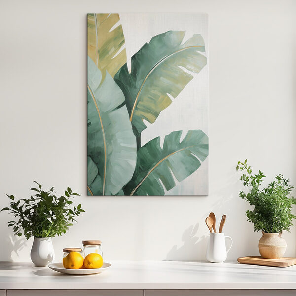 Fresh green leaves against soft background