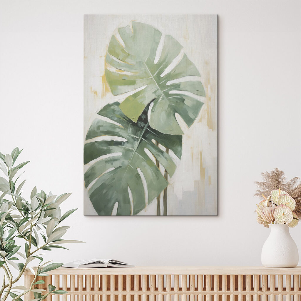 Painting of a large leaf Painting of a large leaf