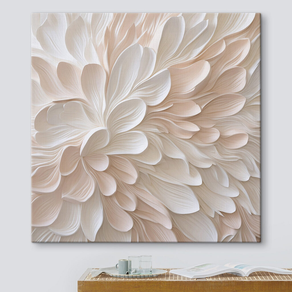 White and pink flower petals