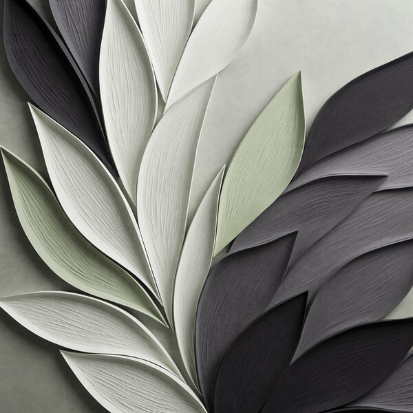 Elegant arrangement of leaf designs