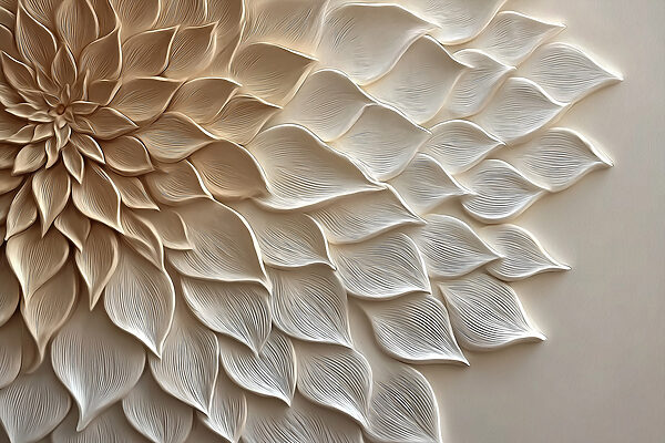 Elegant floral design in soft tones