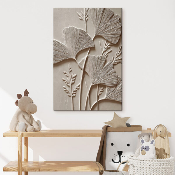 Nature-inspired wall relief design Nature-inspired wall relief design