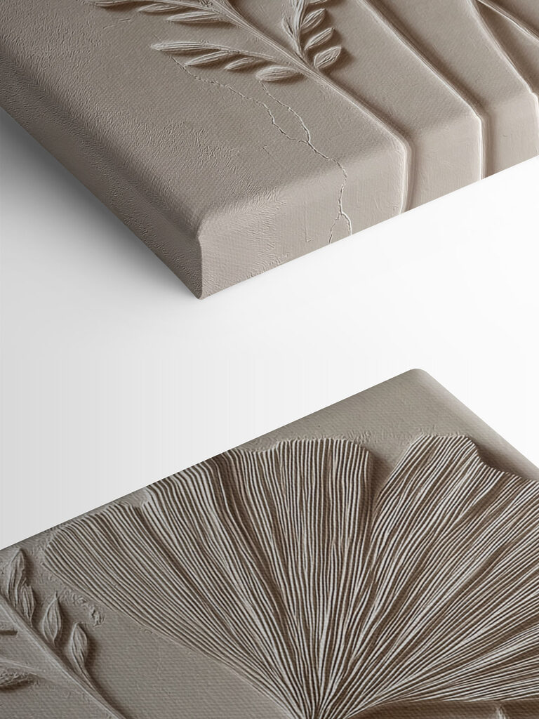 Nature-inspired wall relief design Nature-inspired wall relief design
