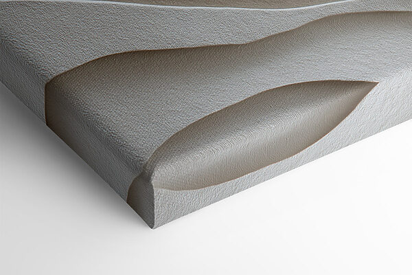 Waves of soft, natural tones