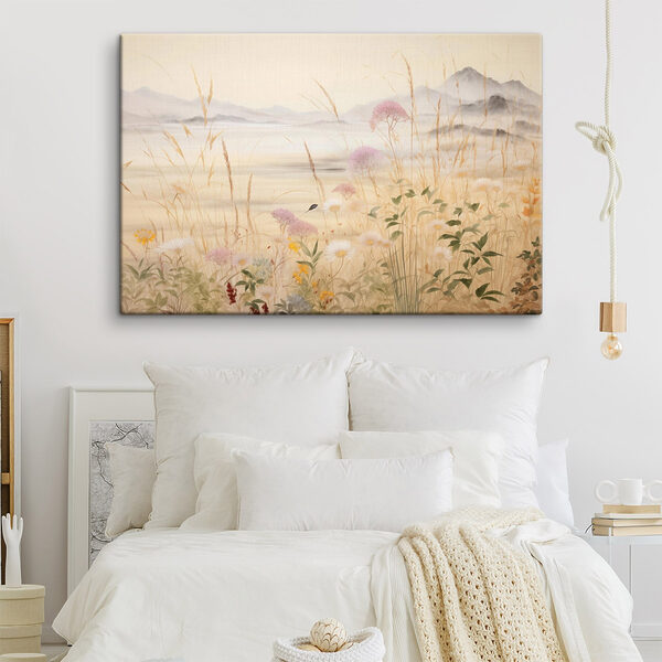 Painting of flowers and grass Painting of flowers and grass