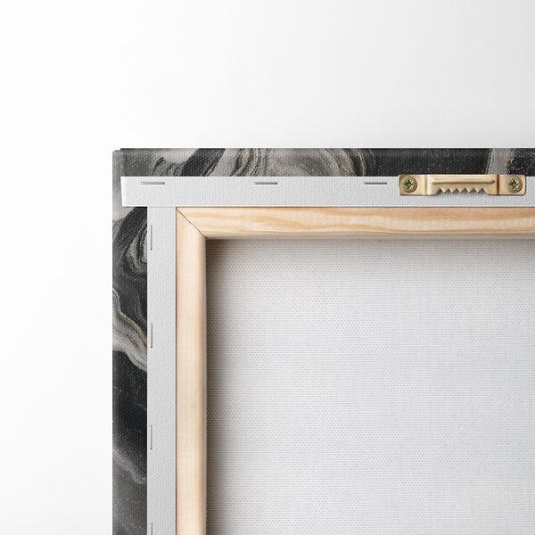 Black and white marbled surface