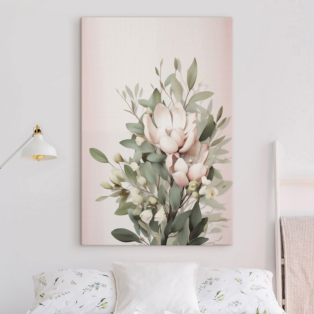 Delicate blooms in soft pastel hues