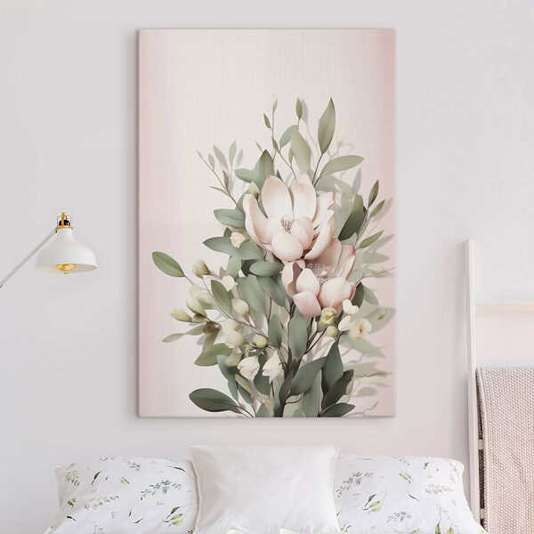 Delicate blooms in soft pastel hues