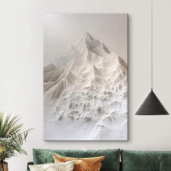White mountain with snow White mountain with snow