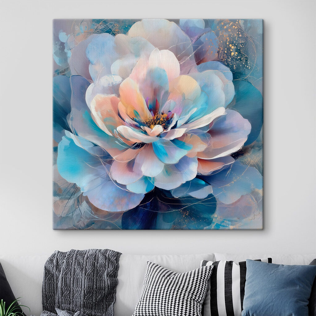 Delicate blooms in soft pastel hues