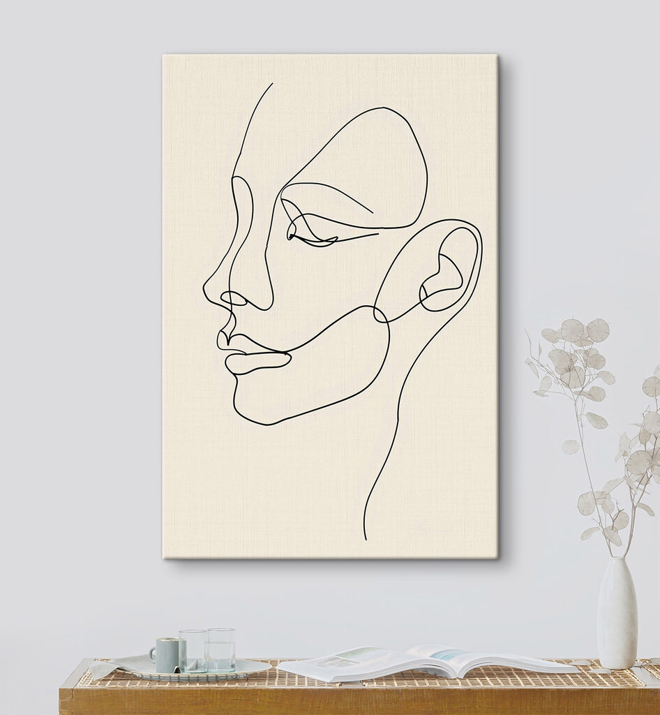 Drawing of a woman's face