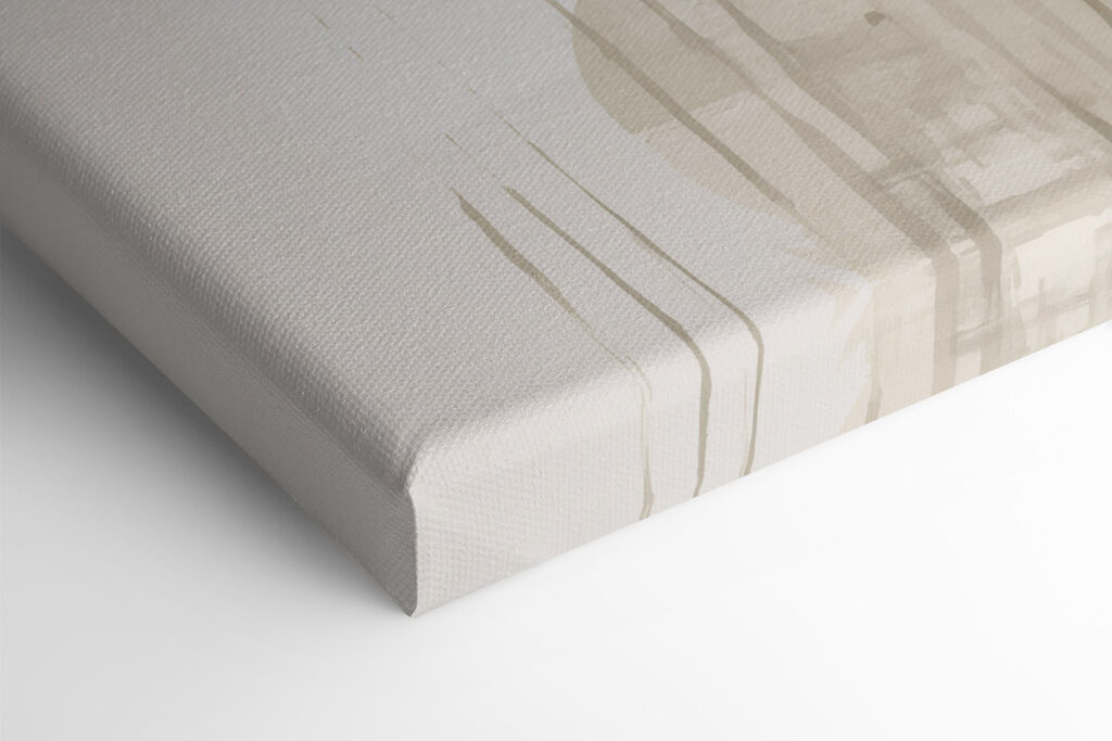 Soft foliage meets gentle abstract shapes