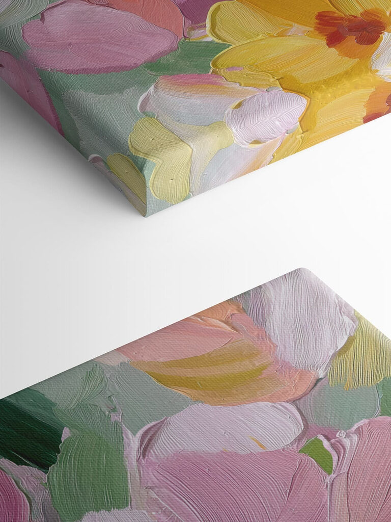 Bright blossoms in soft pastel hues Bright blossoms in soft pastel hues
