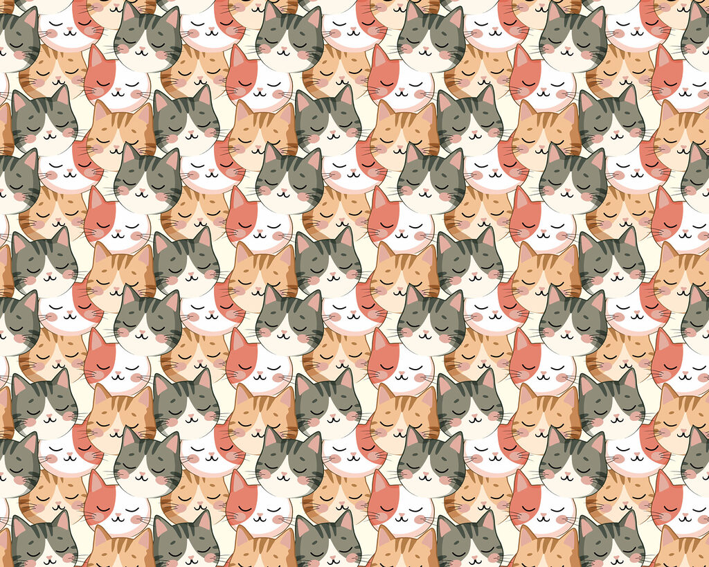 Pattern of cats