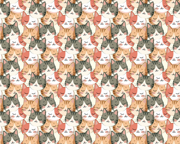 Pattern of cats