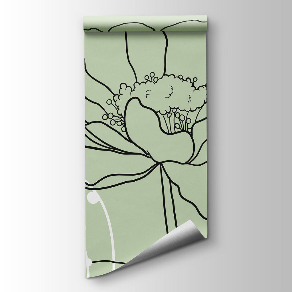 Drawing of flowers and leaves Drawing of flowers and leaves
