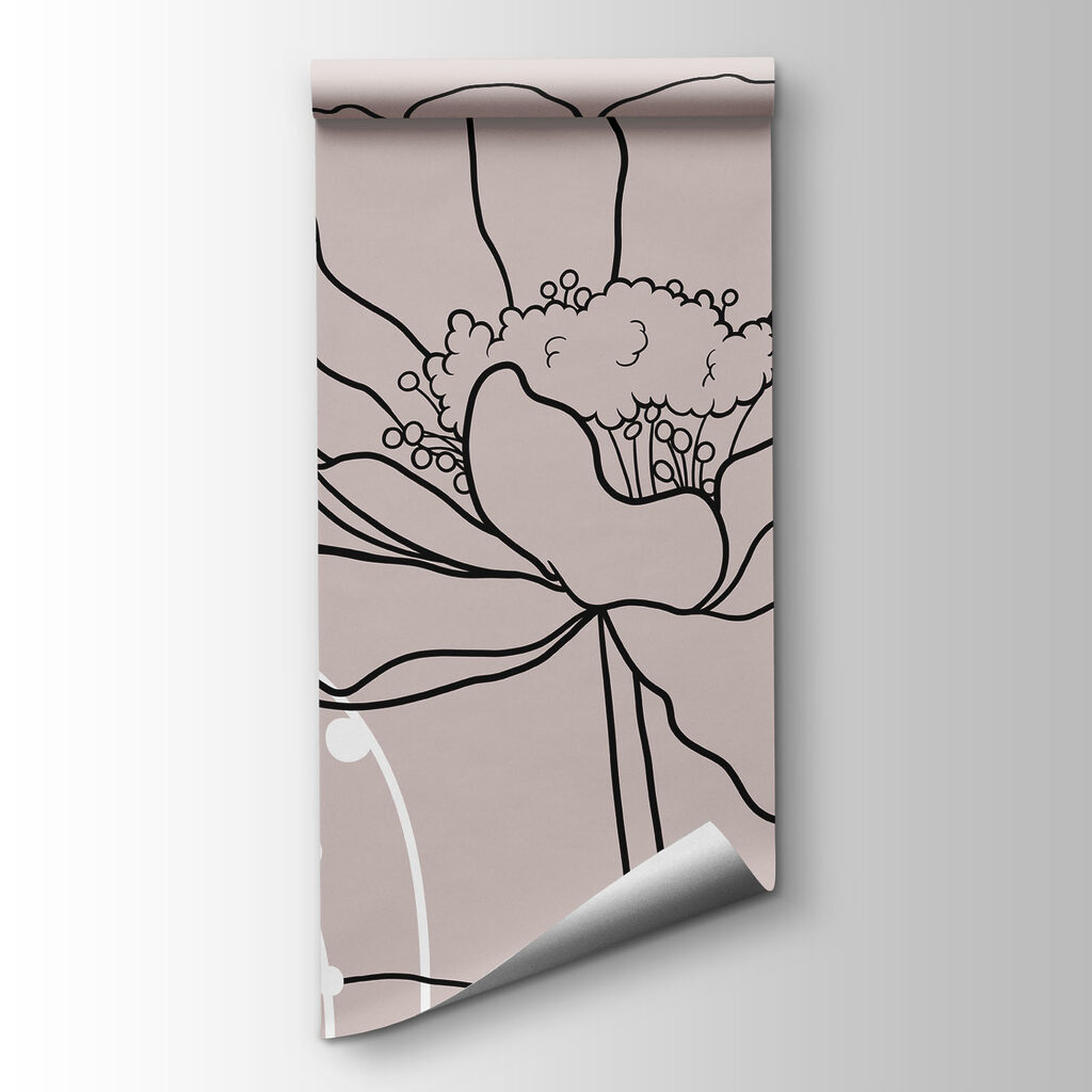 Drawing of flowers and leaves Drawing of flowers and leaves