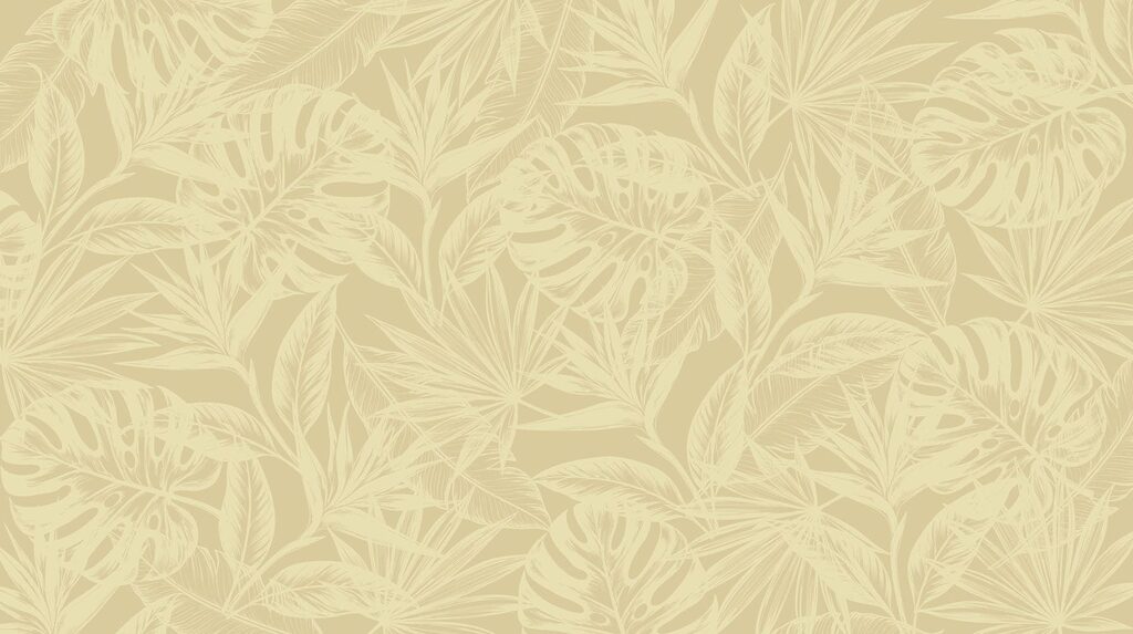 Pattern of leaves on a beige background