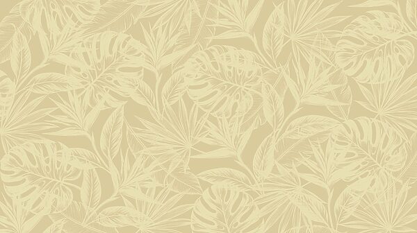 Pattern of leaves on a beige background