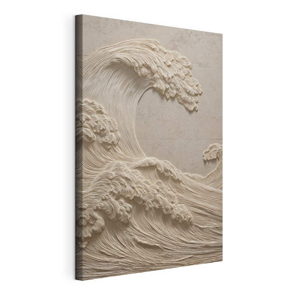 White fabric with waves White fabric with waves