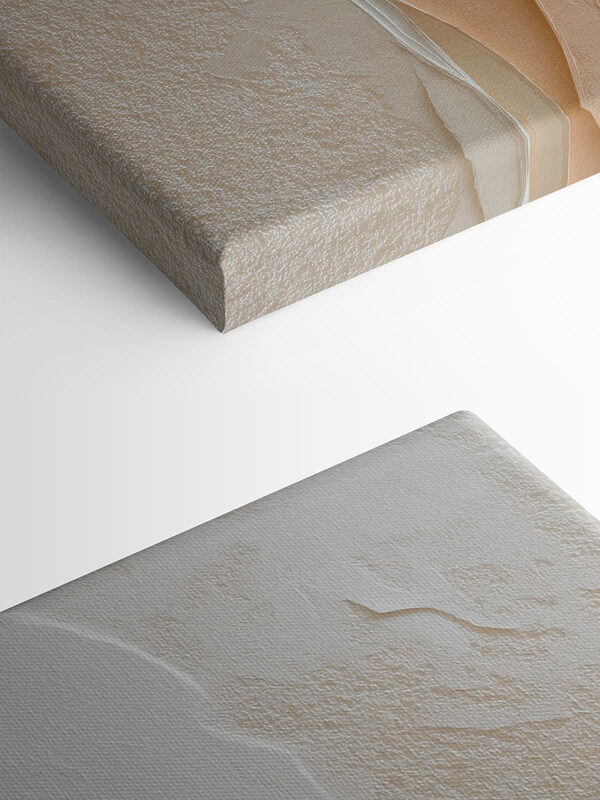 Fluid shapes in earthy tones
