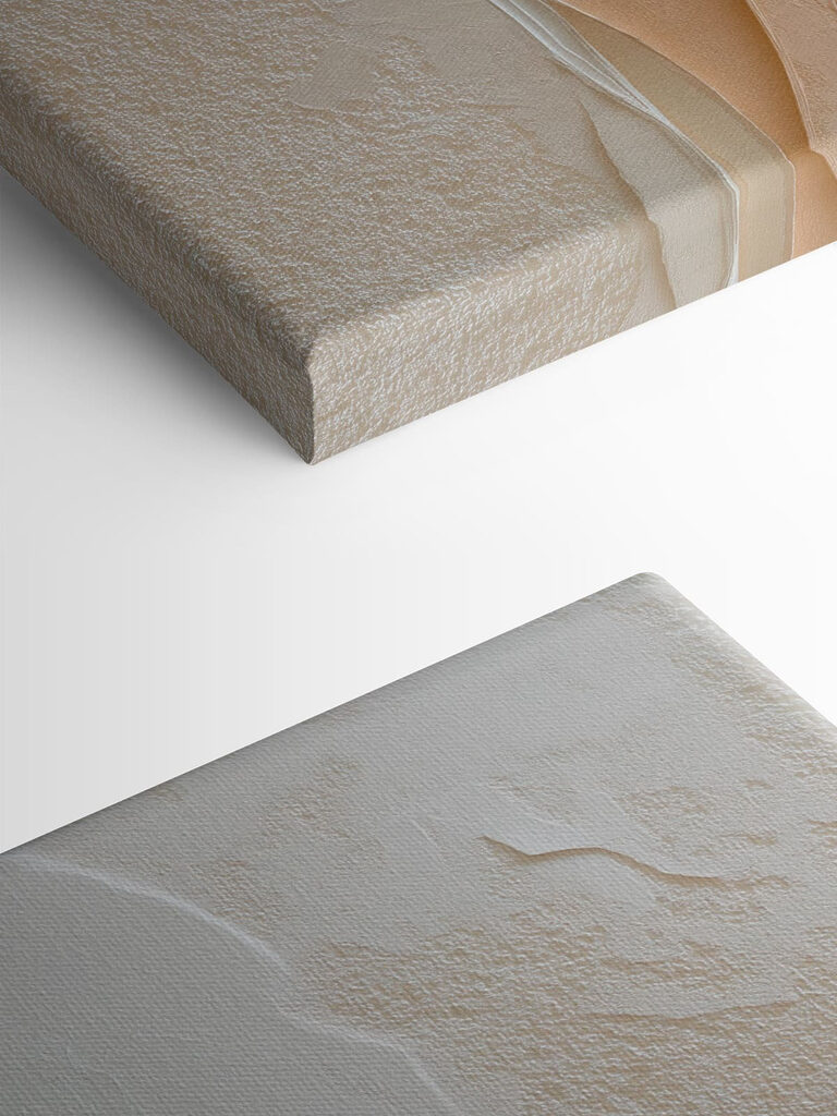 Fluid shapes in earthy tones