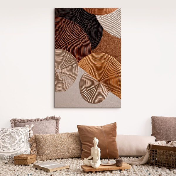 Flowing patterns in earthy tones