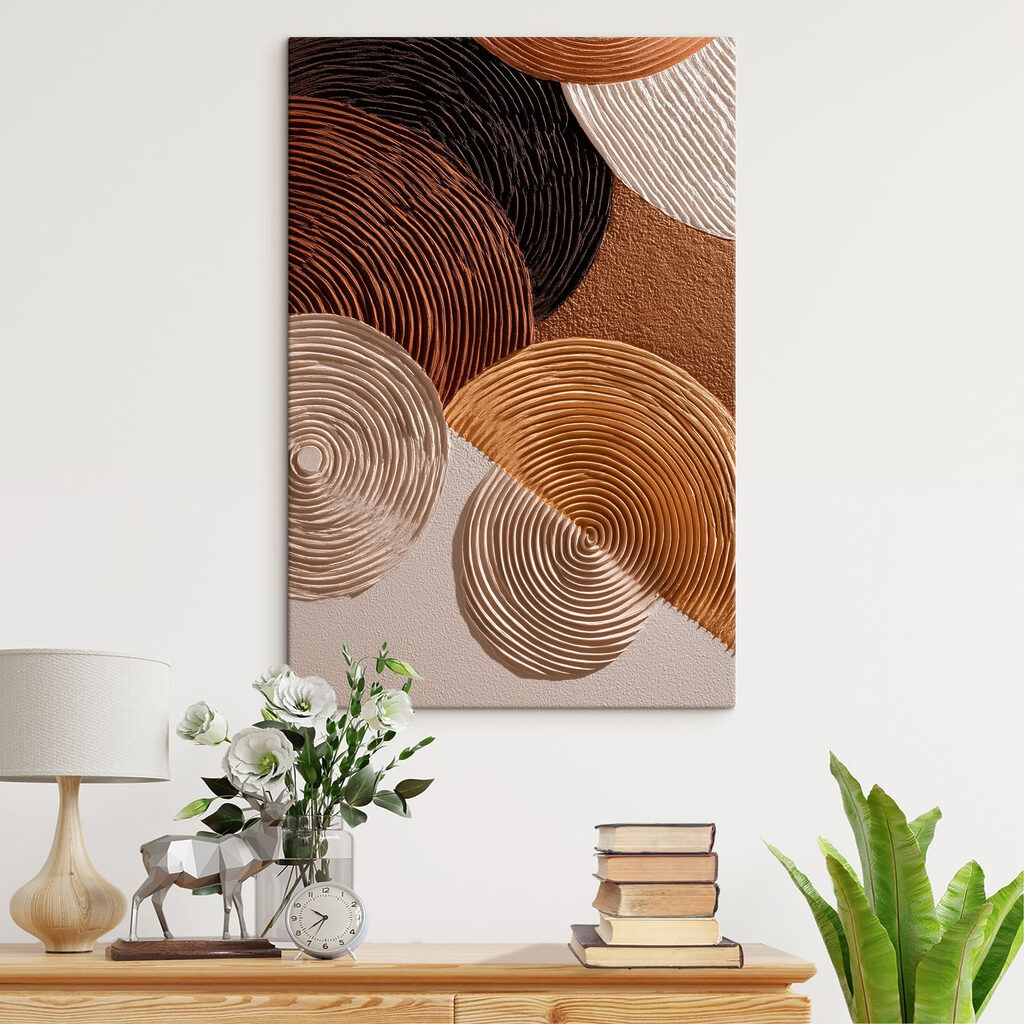 Flowing patterns in earthy tones