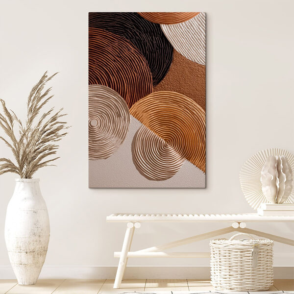 Flowing patterns in earthy tones