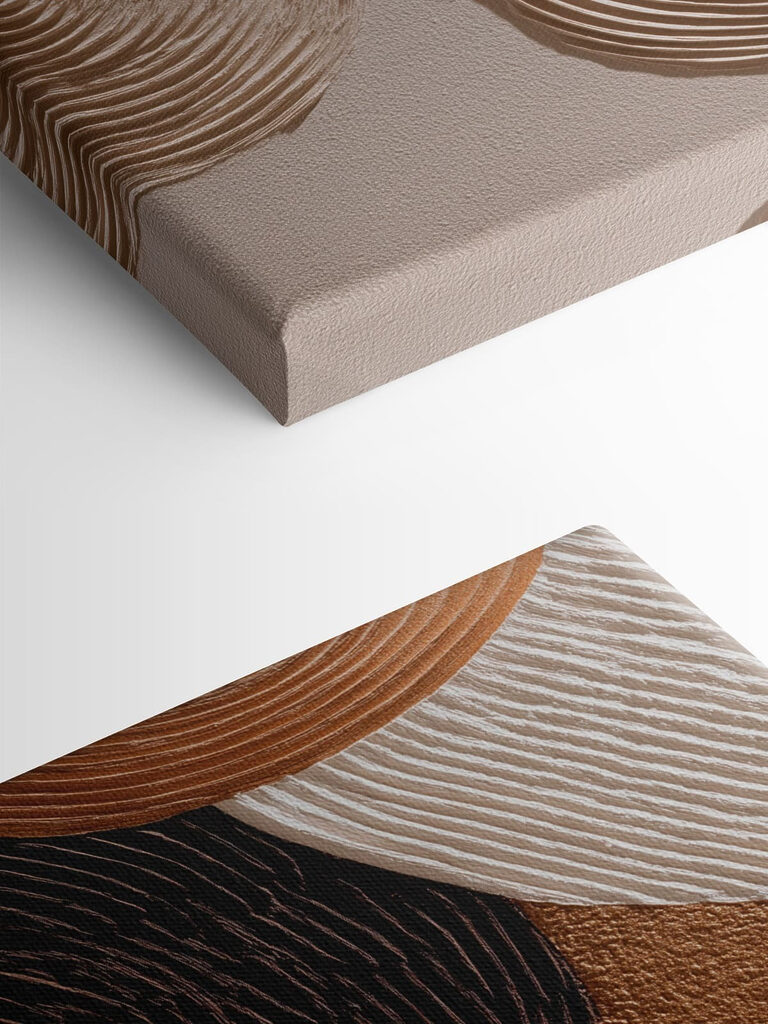 Flowing patterns in earthy tones