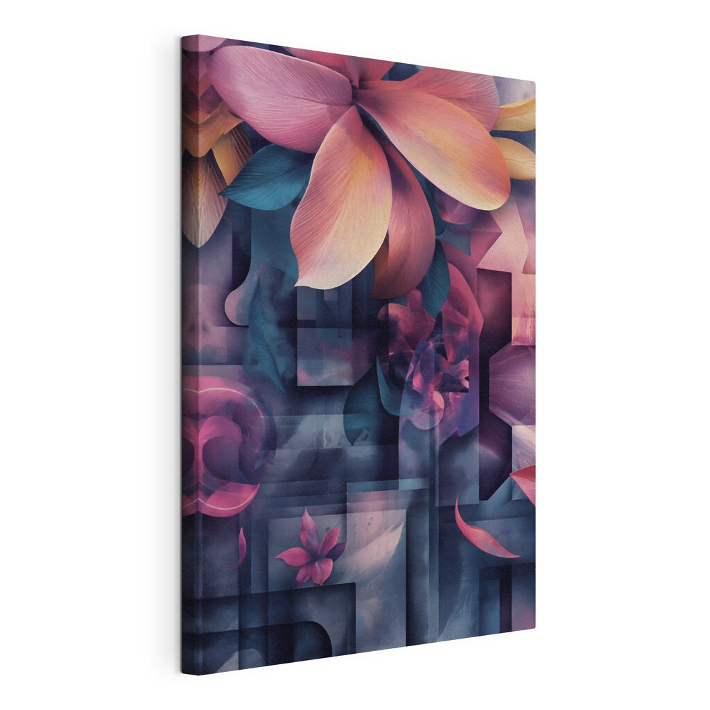 Colorful flower art with a variety of colors