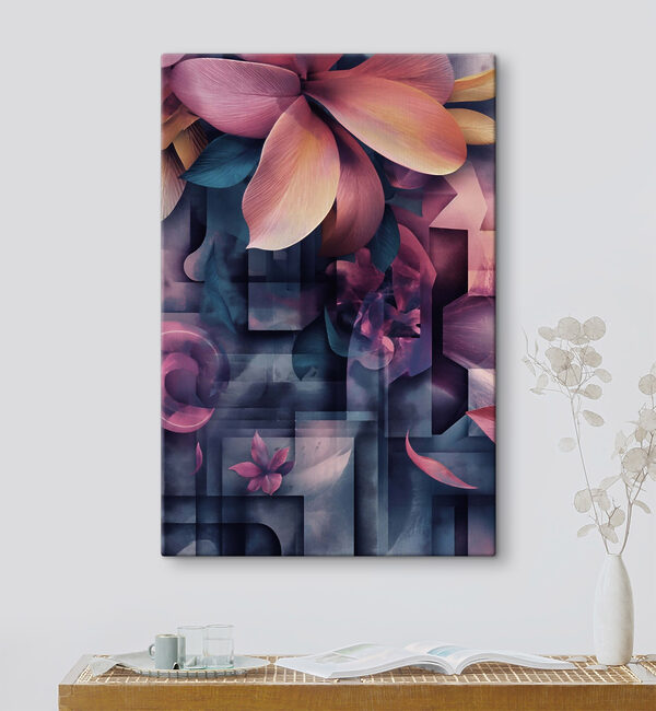 Colorful flower art with a variety of colors