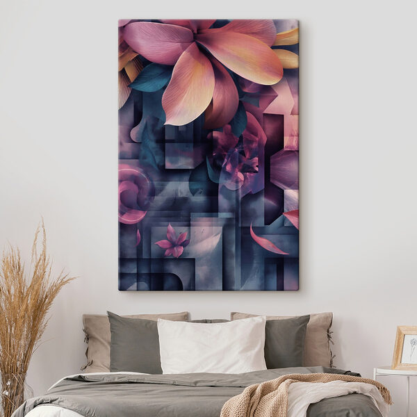 Colorful flower art with a variety of colors