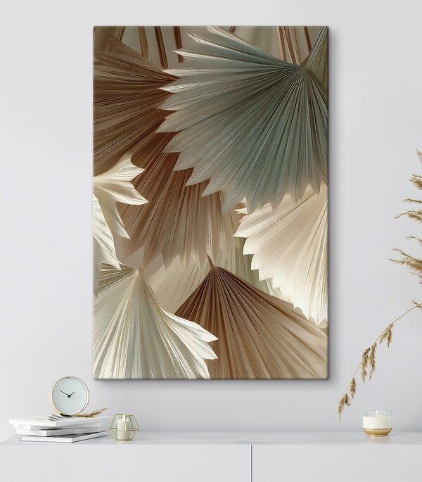 Group of fan shaped leaves