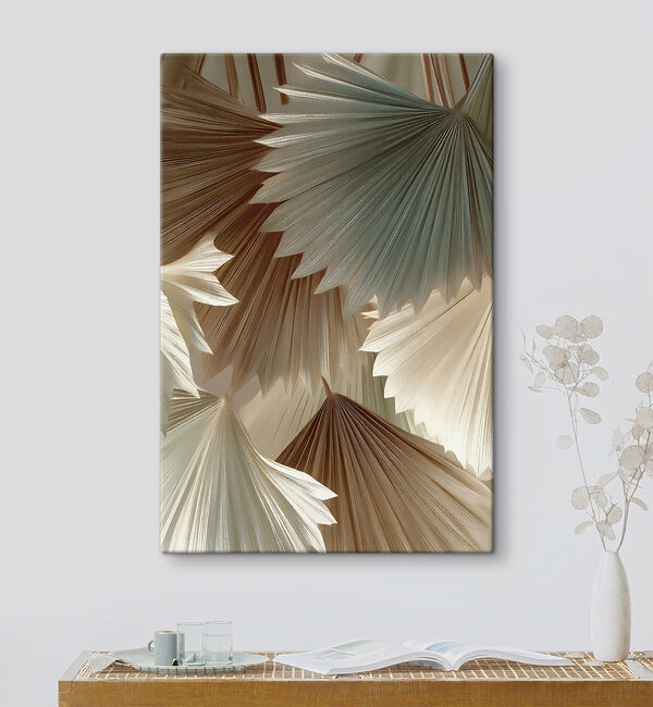 Group of fan shaped leaves