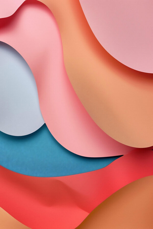 Colorful layers of paper art