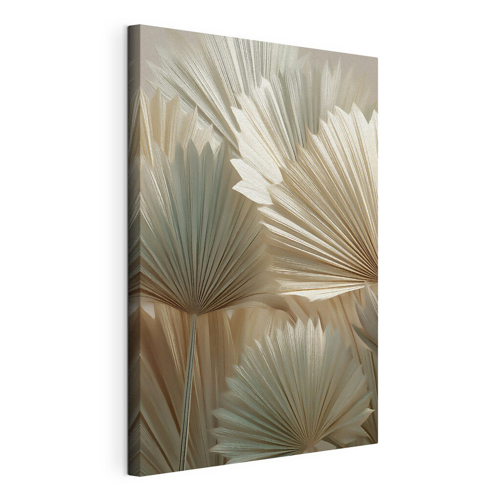 Group of fan shaped leaves