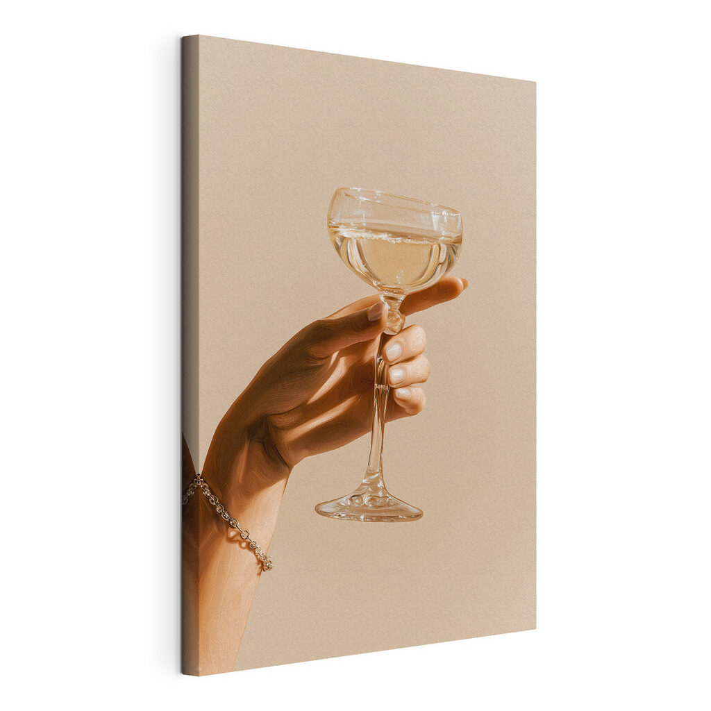 Hand holding a glass of wine Hand holding a glass of wine