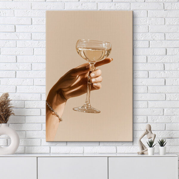 Hand holding a glass of wine Hand holding a glass of wine