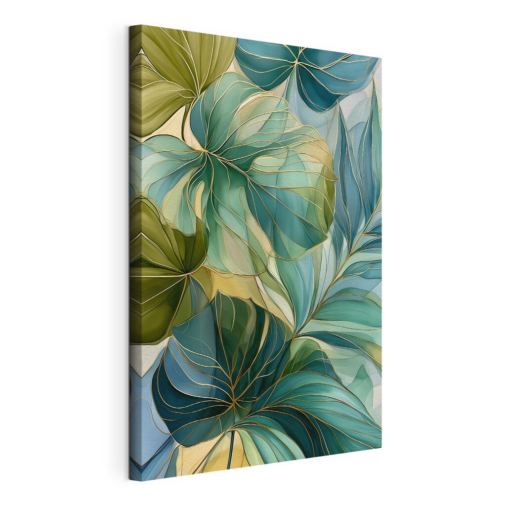 Lush leaves in calming colors Lush leaves in calming colors