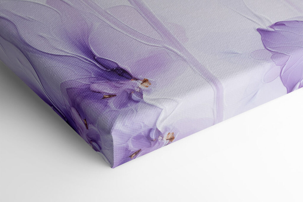 Delicate purple floral elegance unfolds Delicate purple floral elegance unfolds