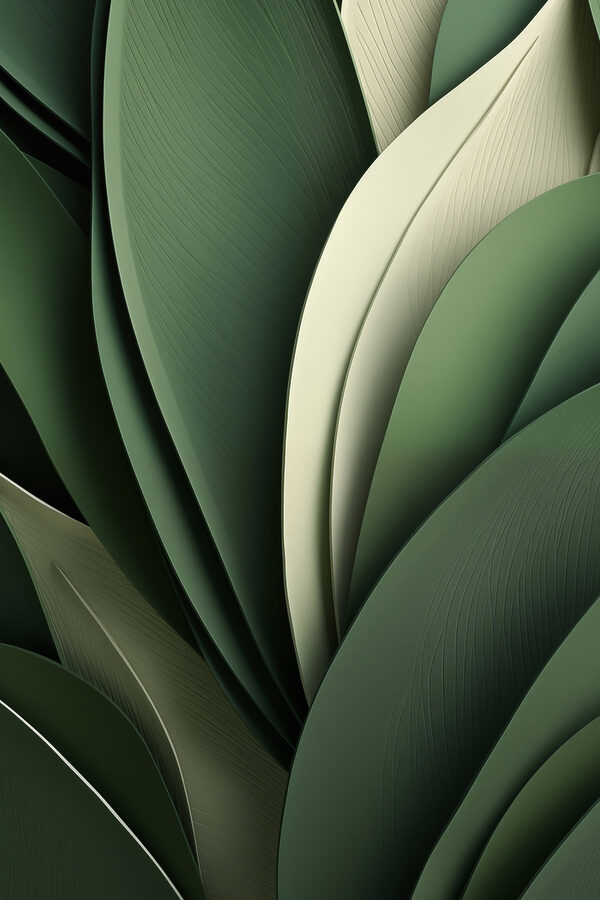 Nature's design in soothing greens