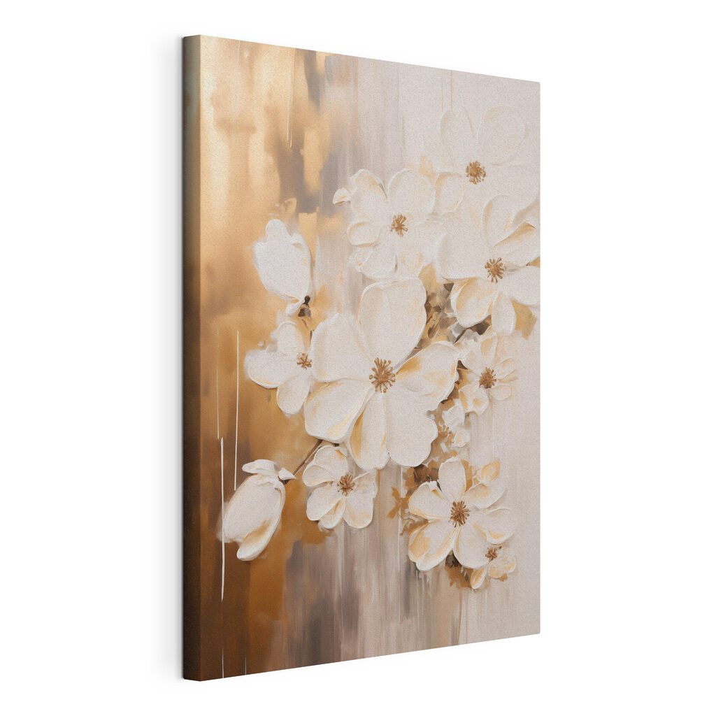 Painting of white flowers