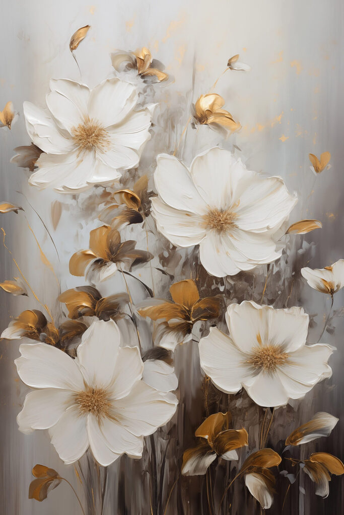Delicate blooms in soft hues