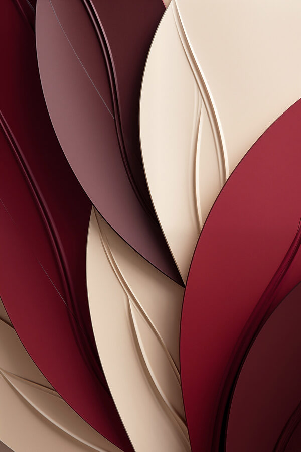 Flowing curves in warm hues Flowing curves in warm hues